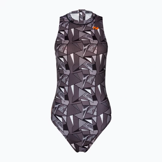 Obrázek produktu Dámské jednodílné plavky ZONE3 OWS Renew High Neck black / white