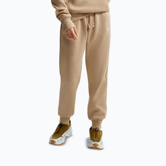 Obrázek produktu Dámské kalhoty Nike Sportswear Phoenix Fleece Mid-Rise linen / sail Béžová