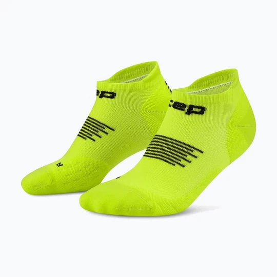 Obrázek produktu Dámské kompresní ponožky CEP Run No Show 5.0 lime / black Žlutá