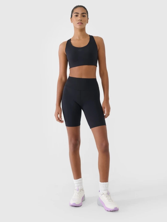Obrázek produktu Dámské krátké sportovní legíny - černé 4F černý