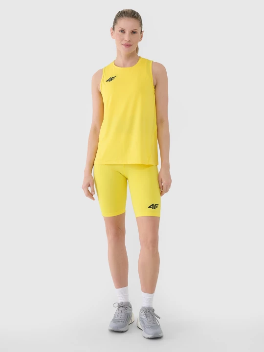 Obrázek produktu Dámské krátké sportovní legíny - žluté 4F žlutý