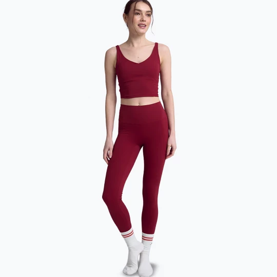 Obrázek produktu Dámské legíny na jógu JoyInMe Oneness Ease 7 / 8 red wine