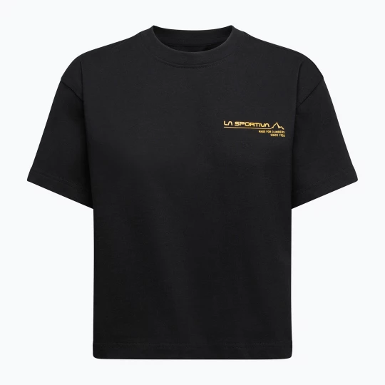 Obrázek produktu Dámské lezecké tričko La Sportiva Since 1928 Crop black / yellow