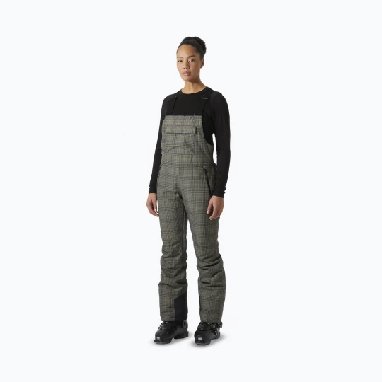 Obrázek produktu Dámské lyžařské kalhoty Helly Hansen Legendary Insulated Bib pebble broxburn plaid aop šedá