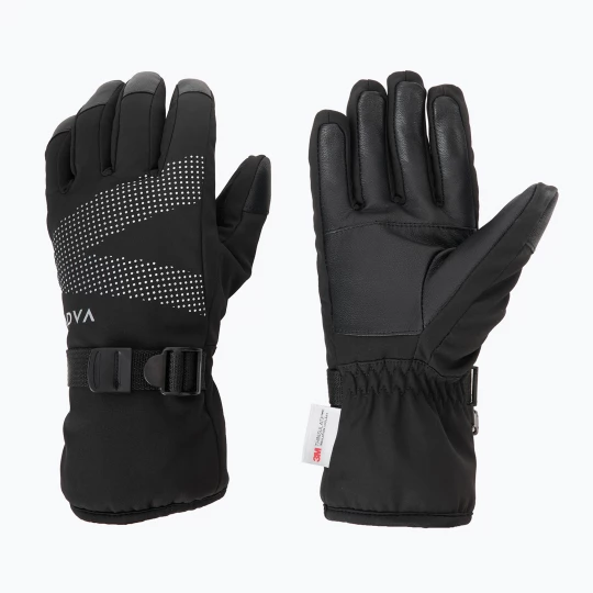 Obrázek produktu Dámské lyžařské rukavice KADVA Mountain Flow Pro kůže 3M Thinsulate černé