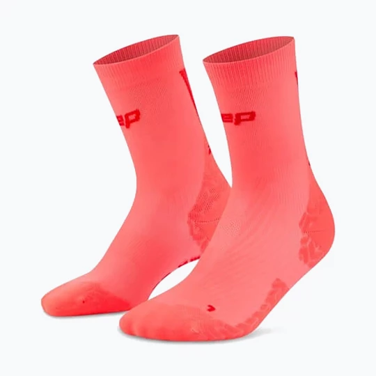 Obrázek produktu Dámské ponožky CEP Ultralight Mid Cut 4.0 neon coral / red Růžová
