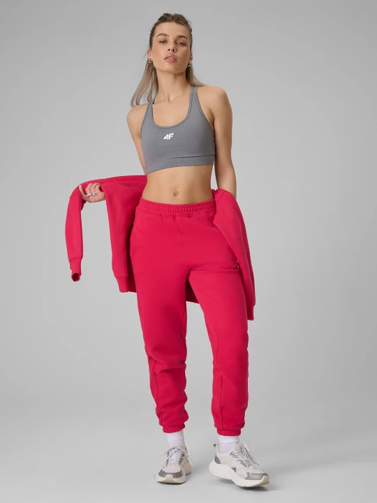 Obrázek produktu Dámské teplákové joggery - červené 4F červený