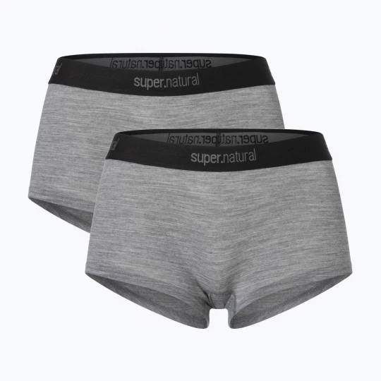 Obrázek produktu Dámské termo boxerky super.natural Tundra 175 Hipser 2 páry cashmere grey melange / cashmere grey melange