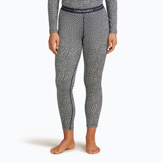 Obrázek produktu Dámské termo kalhoty Icebreaker Merino 200 Oasis Flock Forms AOP midnight navy / snow Námořnická modř
