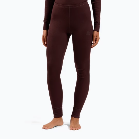 Obrázek produktu Dámské termo kalhoty ODLO Active Warm Bl Bottom Long fudge vínová