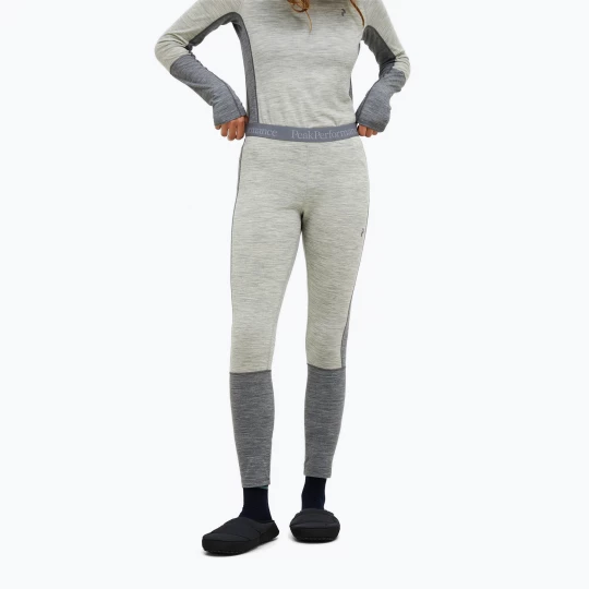 Obrázek produktu Dámské termo kalhoty Peak Performance Peak Performance Magic 7 / 8 Long Johns Wool-Blend Baselayer medium grey melange / melange grey