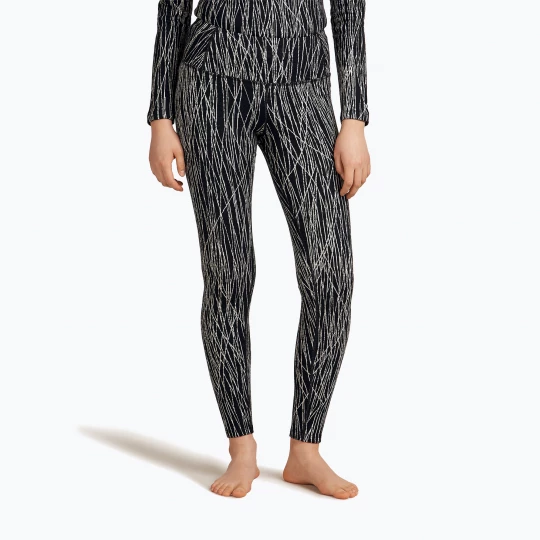 Obrázek produktu Dámské termo legíny Icebreaker Merino 260 Tech Vertex High Rise Delta Lines AOP black / snow / j