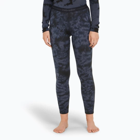 Obrázek produktu Dámské termokalhoty Icebreaker Merino 200 Oasis Leggings Cloud Dye graphite / black Námořnická modř