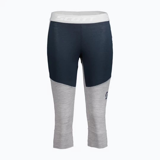 Obrázek produktu Dámské termokalhoty SCOTT Defined Merino dark blue / light grey melange