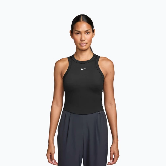 Obrázek produktu Dámské tílko Nike One Fitted Dri-Fit Cropped Tank thunder black / white