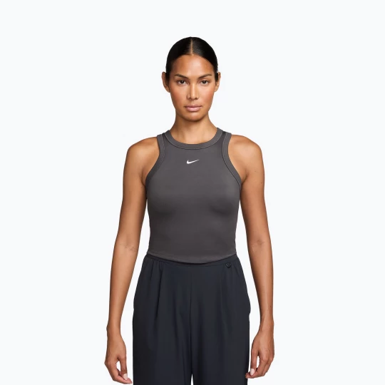 Obrázek produktu Dámské tílko Nike One Fitted Dri-Fit Cropped Tank thunder grey / white