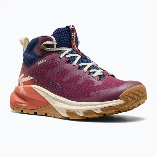 Obrázek produktu Dámské trekové boty KEEN Targhee Apex Mid Wp fig / burnt brick vínová