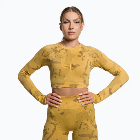 Obrázek produktu Dámské tréninkové legíny Gymshark Adapt Camo Savanna Seamless indian yellow