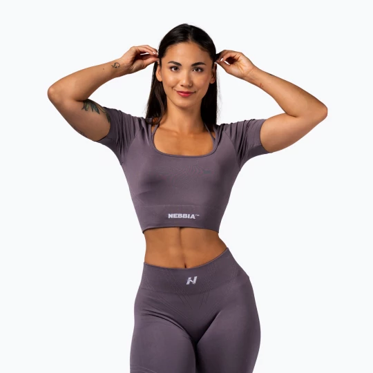 Obrázek produktu Dámské tréninkové tílko NEBBIA Flow Seamless dark grey