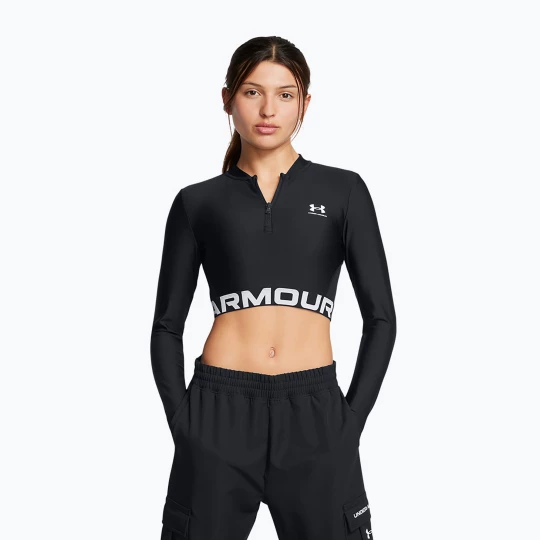 Obrázek produktu Dámské tréninkové tílko top Under Armour Heat Gear Rib 1 / 4 Zip black / black / white