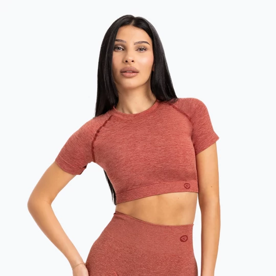 Obrázek produktu Dámské tréninkové tričko Gym Glamour Seamless Rashguard cherry Červená