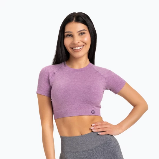 Obrázek produktu Dámské tréninkové tričko Gym Glamour Seamless Rashguard lila fialová