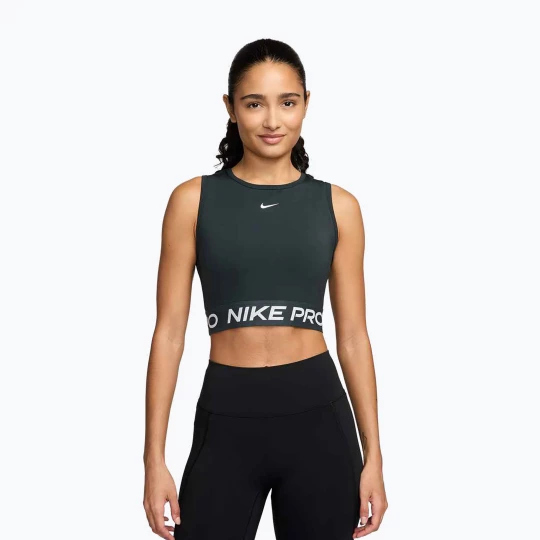 Obrázek produktu Dámské tréninkové tričko Nike Pro Dri-Fit seaweed / white Zelená