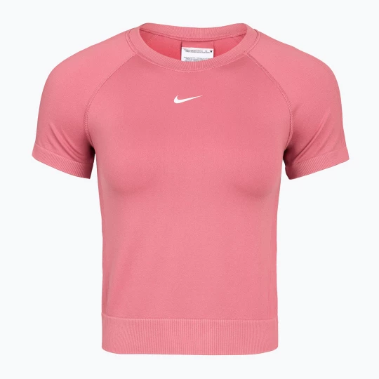 Obrázek produktu Dámské tréninkové tričko Nike Pro Seamless Dri-Fit peony / white