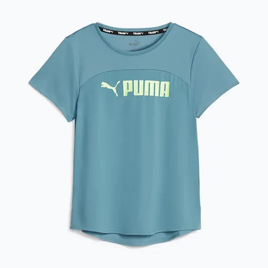 Obrázek produktu Dámské tréninkové tričko PUMA Fit Logo Ultrabreathe bold blue / speed green