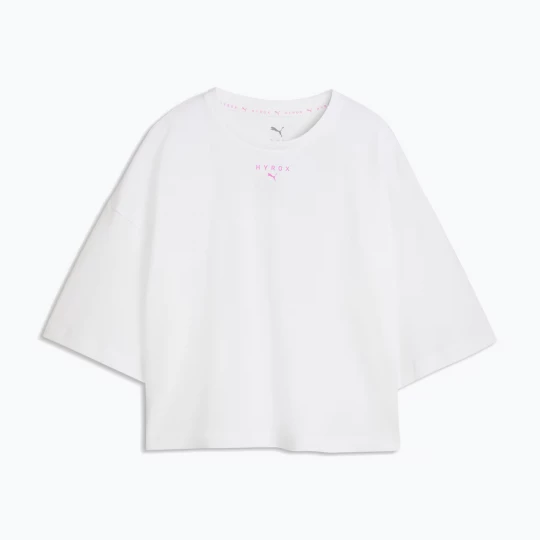 Obrázek produktu Dámské tréninkové tričko PUMA Hyrox Cropped Lifestyle Tee white