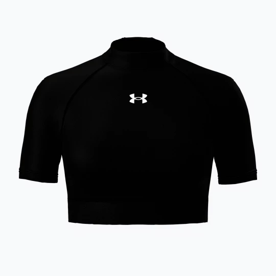 Obrázek produktu Dámské tréninkové tričko Under Armour HeatGear Crop Mock ultimate black / white
