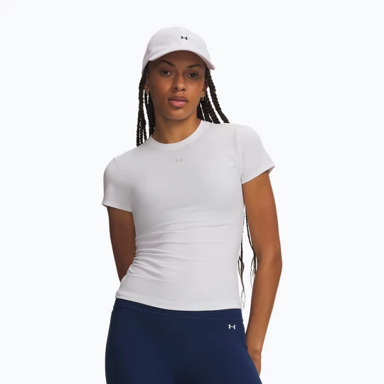 Obrázek produktu Dámské tréninkové tričko Under Armour Motion Fitted SS white / halo gray Bílá