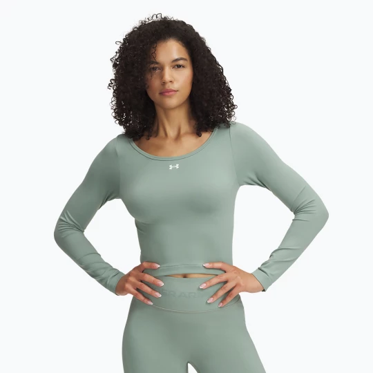 Obrázek produktu Dámské tričko longsleeve Under Armour Train Seamless silica green / white