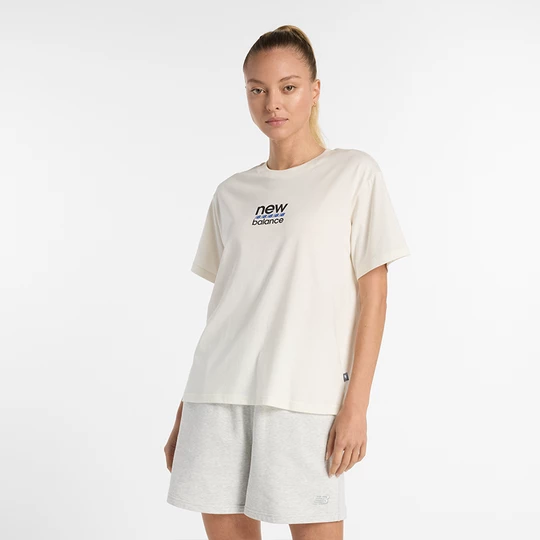 Obrázek produktu Dámské tričko New Balance WT51541SST – béžové