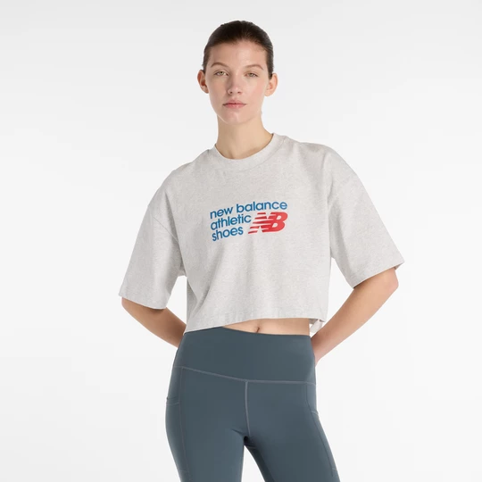 Obrázek produktu Dámské tričko New Balance WT51908AHH – šedé