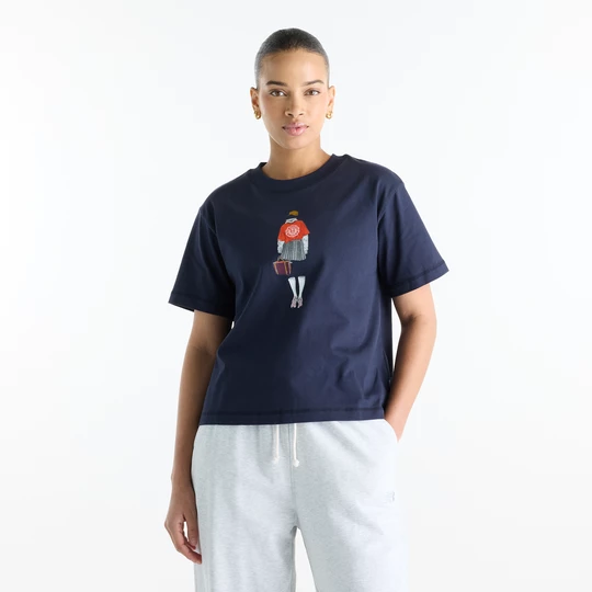 Obrázek produktu Dámské tričko New Balance WT62K2W4DNT – tmavomodrá