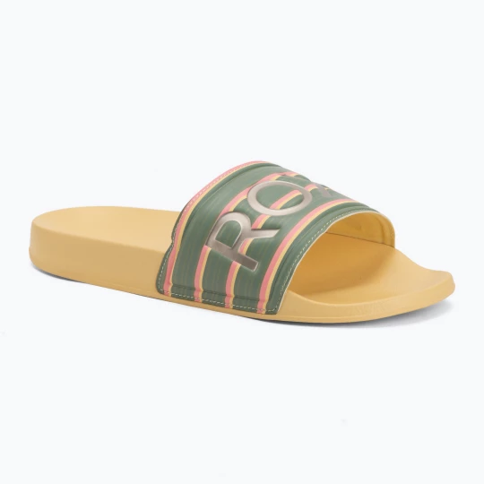 Obrázek produktu Dámské žabky ROXY Slippy II Printed gold haze Zelená