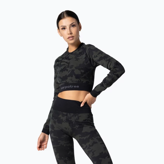 Obrázek produktu Dámský fitness top Carpatree Camo Seamless green