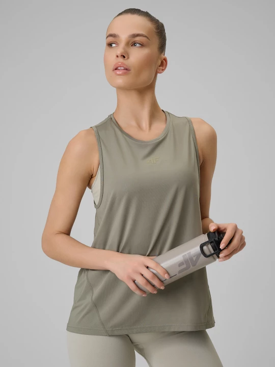 Obrázek produktu Dámský loose tréninkový rychleschnoucí top - zelený 4F