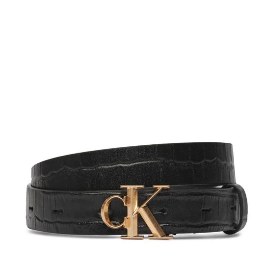 Obrázek produktu Dámský pásek Calvin Klein Facet Ck Buckle Pebble LV04F7102G Černá