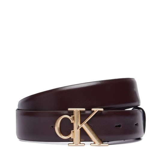 Obrázek produktu Dámský pásek Calvin Klein Round Ck Buckle 30Mm Belt Smooth LV04F7074G Bordó