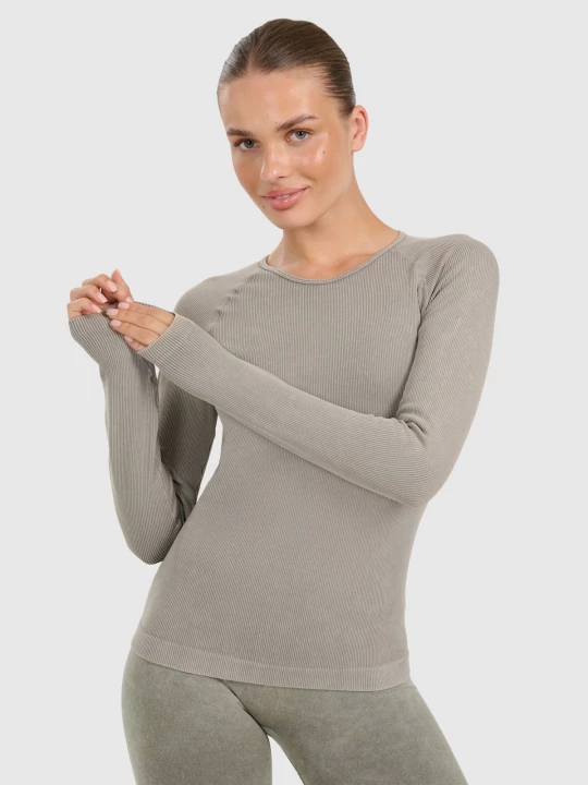 Obrázek produktu Dámský rychleschnoucí slim longsleeve na jógu a pilates - zelený 4F