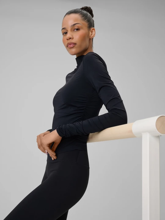 Obrázek produktu Dámský slim rychleschnoucí jogínský longsleeve - černý 4F