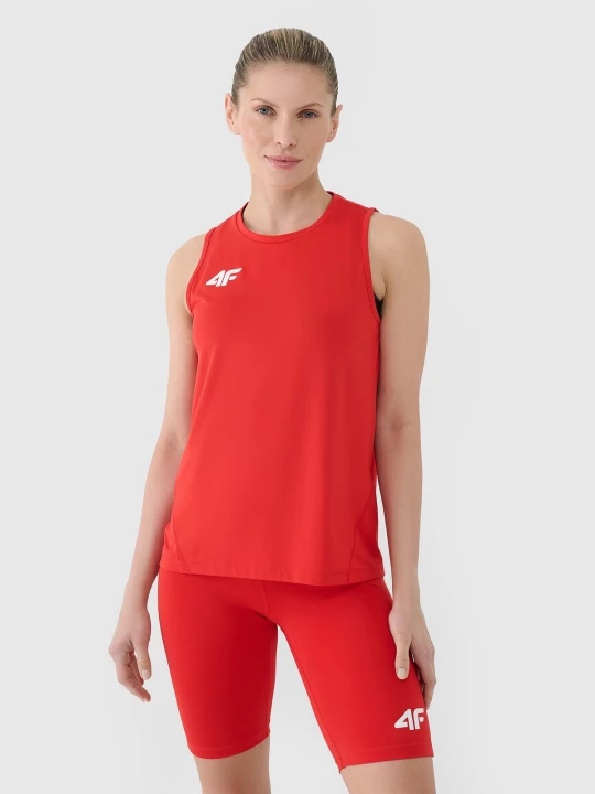 Obrázek produktu Dámský sportovní rychleschnoucí top - červený 4F