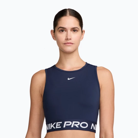 Obrázek produktu Dámský sportovní top Nike Pro Dri-Fit midnight navy / white Námořnická modř