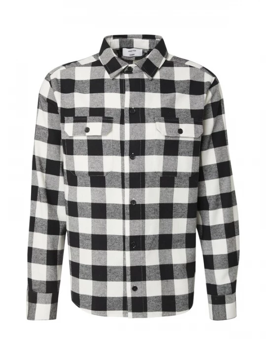 Obrázek produktu DAN FOX APPAREL Košile 'Efe' černá / bílá