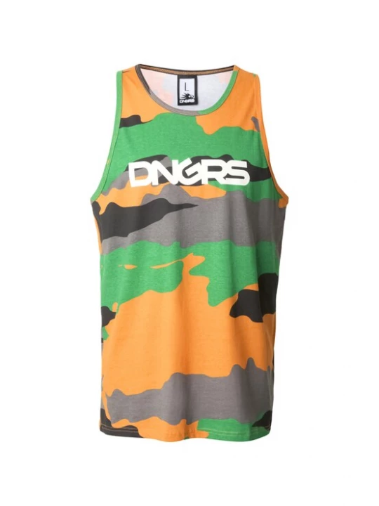 Obrázek produktu Dangerous DNGRS Tričko zelená / khaki / oranžová / bílá
