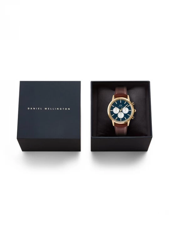 Obrázek produktu Daniel Wellington Hodinky Iconic Chronograph St Mawes Arctic Panda DW00100875 Hnědá