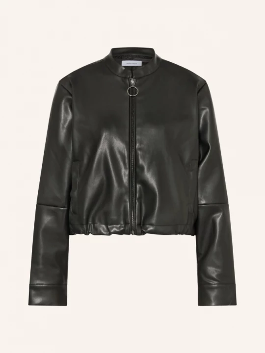 Obrázek produktu Darling Harbour Bunda V Koženém Vzhledu black