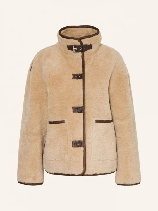 Obrázek produktu Darling Harbour Bunda Z Plyšové Kožešiny beige